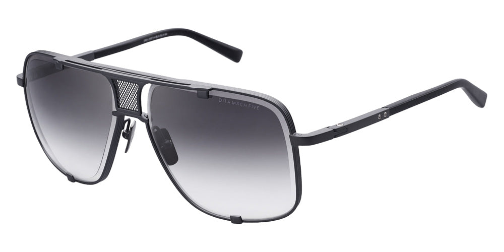 Dita® MACH-FIVE Sunglasses DT DRX-2087-H-BLK-BLK-64 64 - Black Iron