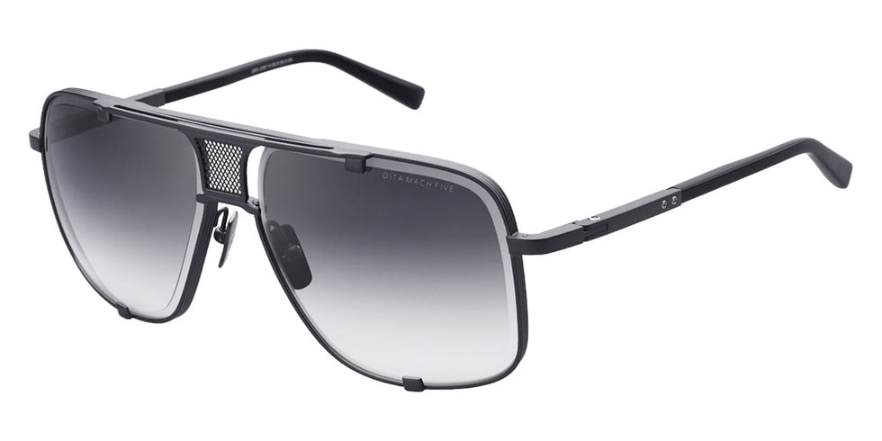 Dita® MACH-FIVE Sunglasses DT DRX-2087-H-BLK-BLK-64 64 - Black Iron