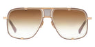 Dita® MACH-FIVE Sunglasses DT DRX-2087-I-GLD-BRN-64 64 - Brushed White Gold