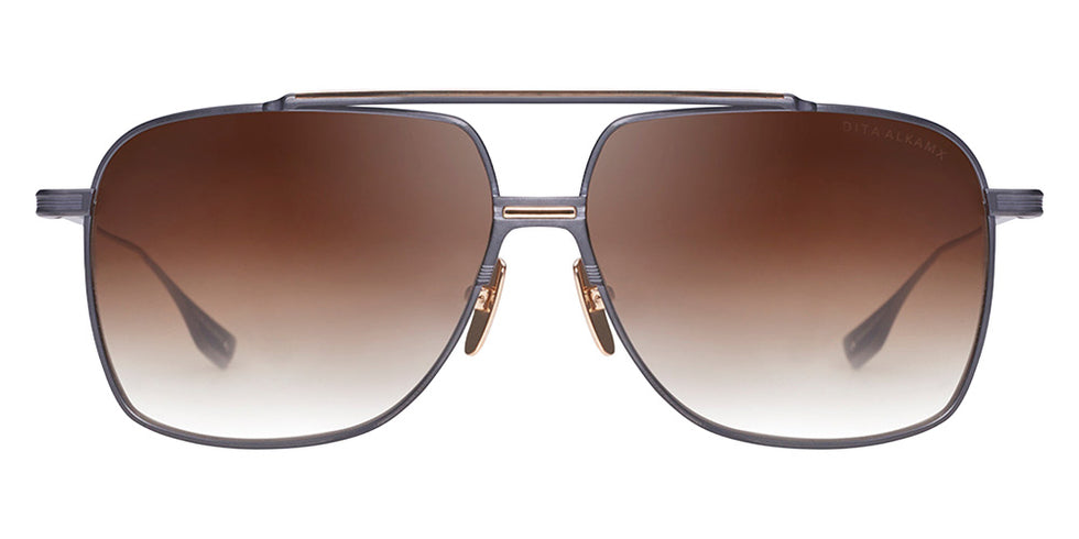 Dita® ALKAMX Sunglasses DT DTS100-A-03 61 - Black Iron White Gold