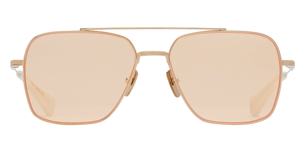 Dita® FLIGHT-SEVEN Sunglasses DT DTS111-57-08 57 - White Gold 2