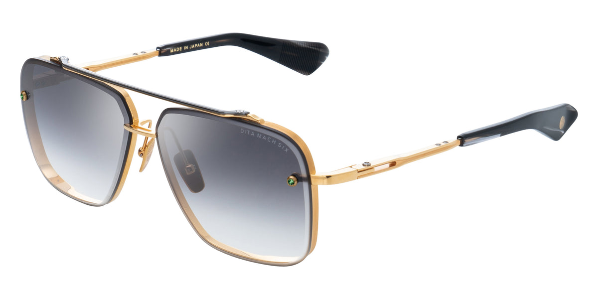 Dita® MACH-SIX - INOVATI™ Sunglasses DT DTS121-62-01-NV-E 62 - Yellow Gold/Black Rhodium