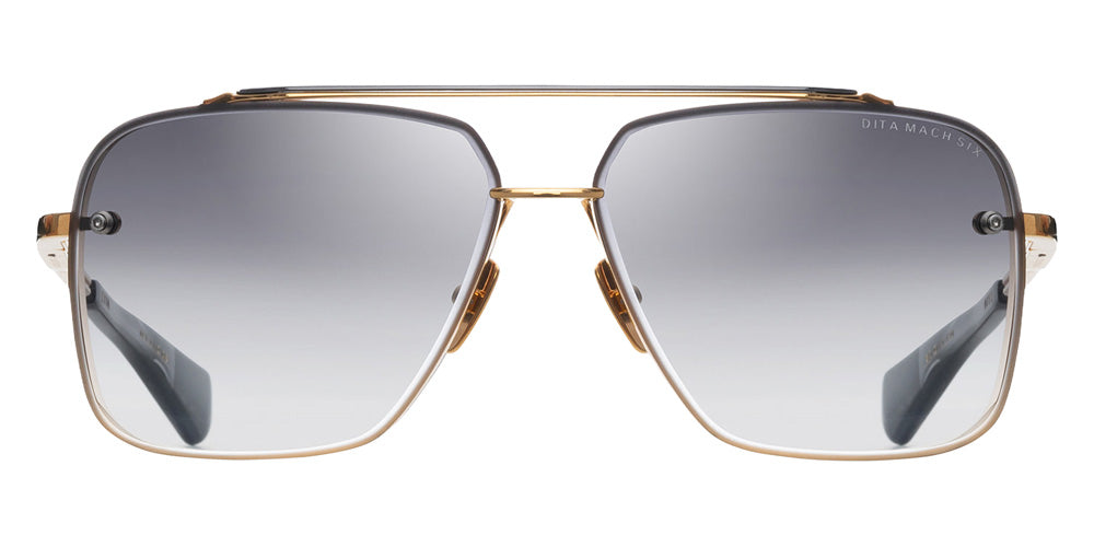 Dita® MACH-SIX Sunglasses DT DTS121-62-01-Z 62 - Yellow Gold/Black Rhodium
