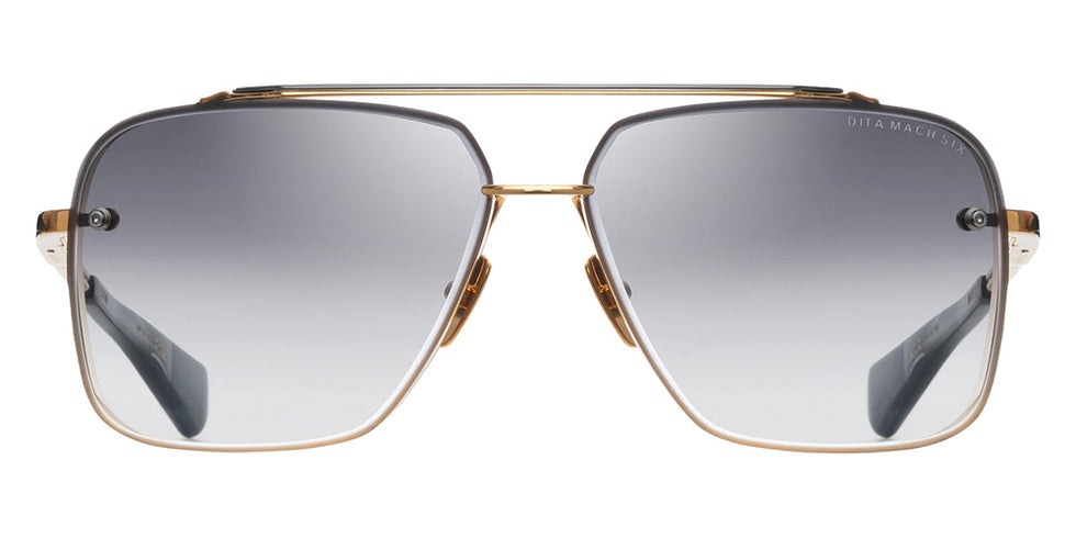 Dita® MACH-SIX Sunglasses DT DTS121-62-01-Z 62 - Yellow Gold/Black Rhodium