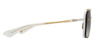 Dita® MACH-SIX Sunglasses DT DTS121-62-07 62 - Matte White/Yellow Gold