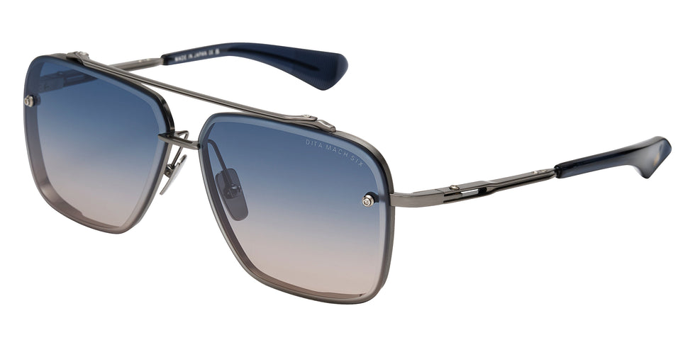 Dita® MACH-SIX Sunglasses DT DTS121-62-08 62 - Antique Silver/Raw Titanium