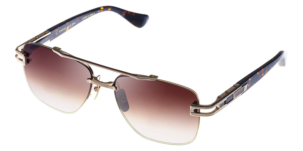 Dita® GRAND-EVO ONE Sunglasses DT DTS138-A-02-Z 57 - White Gold/Brown