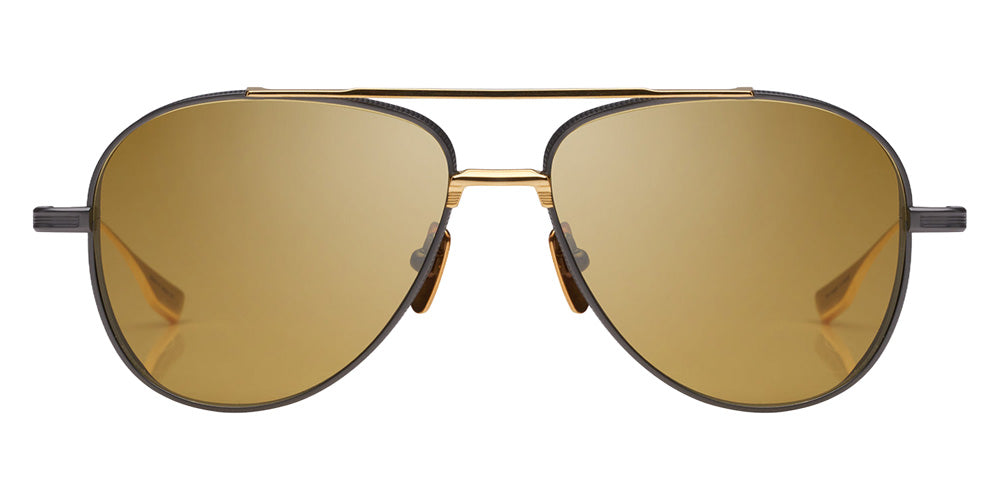 Dita® SUBSYSTEM Sunglasses DT DTS141-A-02 58 - Black Iron/Yellow Gold/Golden Amber