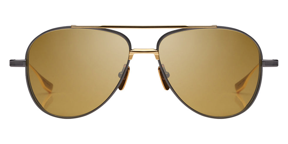 Dita® SUBSYSTEM Sunglasses DT DTS141-A-02 58 - Black Iron/Yellow Gold/Golden Amber