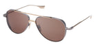 Dita® SUBSYSTEM Sunglasses DT DTS141-A-03 58 - Antique Silver/White Gold/Dark Brown