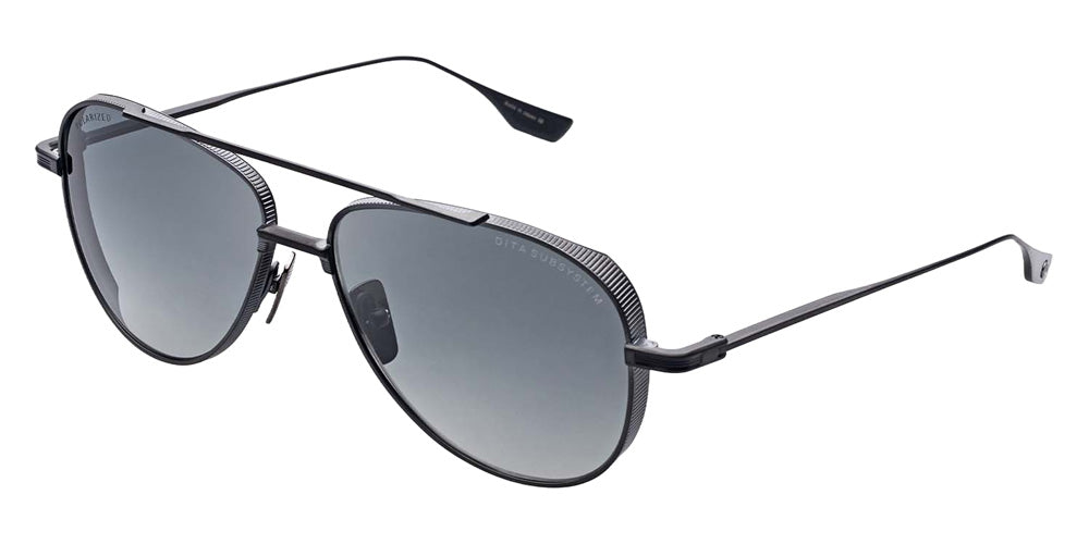 Dita® SUBSYSTEM Sunglasses DT DTS141-A-04 58 - Black Iron/Matte Black