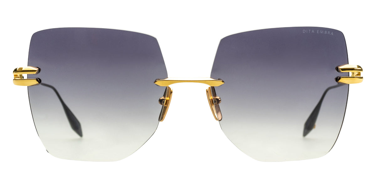 Dita® EMBRA Sunglasses DT DTS155-A-01 58 - Yellow Gold/Black Rhodium