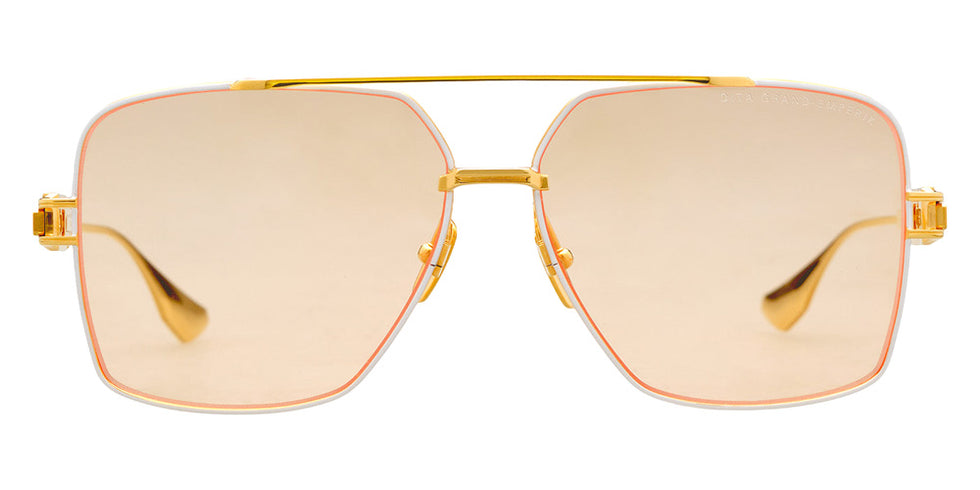 Dita® GRAND-EMPERIK Sunglasses DT DTS159-A-04 61 - Matte White/Yellow Gold