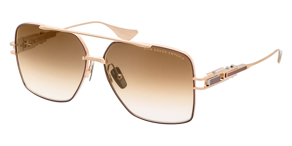 Dita® GRAND-EMPERIK Sunglasses DT DTS159-A-05 61 - Brushed White Gold/Capuccino