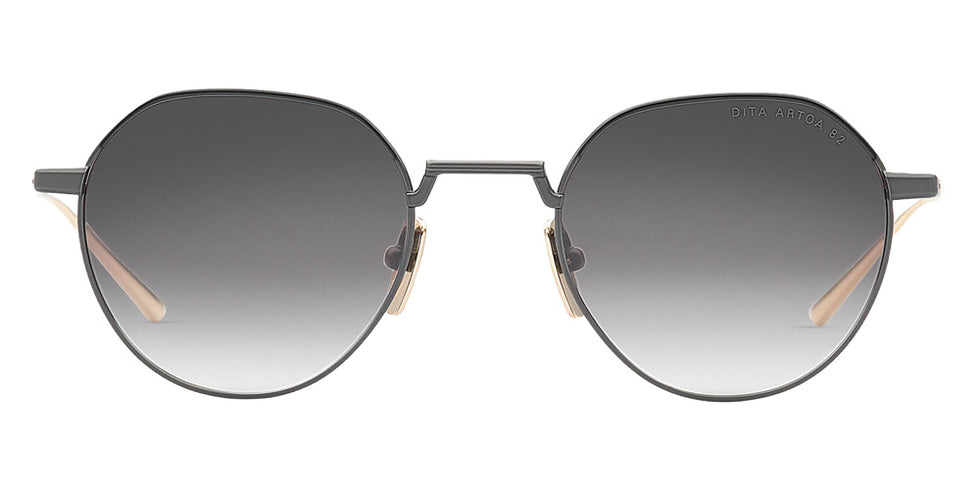 Dita® ARTOA.82 Sunglasses DT DTS162-A-02 48 - Black Iron/White Gold