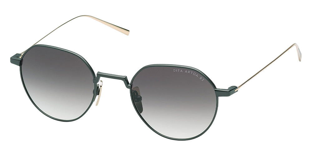 Dita® ARTOA.82 Sunglasses DT DTS162-A-02 48 - Black Iron/White Gold