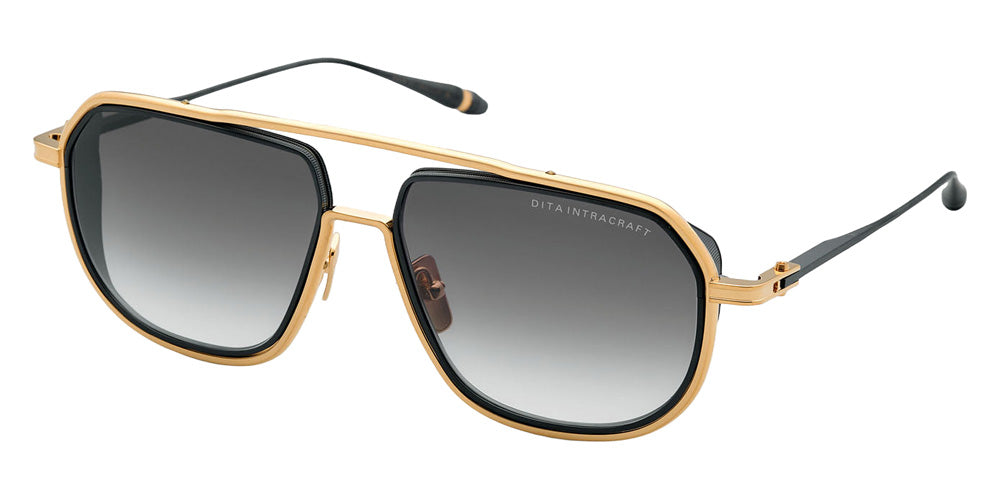 Dita® INTRACRAFT Sunglasses DT DTS165-A-01 59 - Yellow Gold/Black Iron
