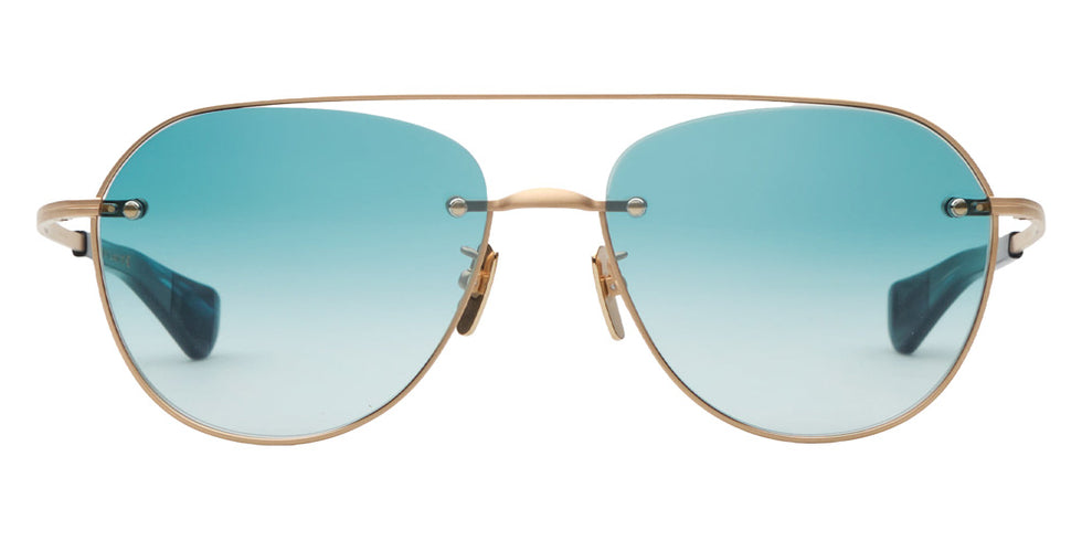 Dita® SYSTOIC-ONE Sunglasses DT DTS175-A-03 59 - Matte White Gold/Nautilus Blue Swirl