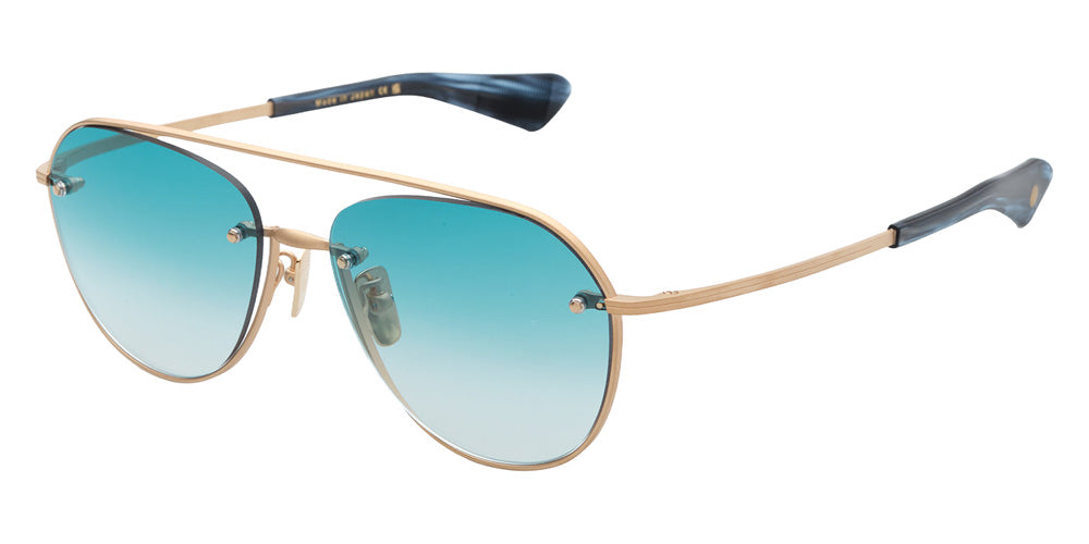 Dita® SYSTOIC-ONE Sunglasses DT DTS175-A-03 59 - Matte White Gold/Nautilus Blue Swirl