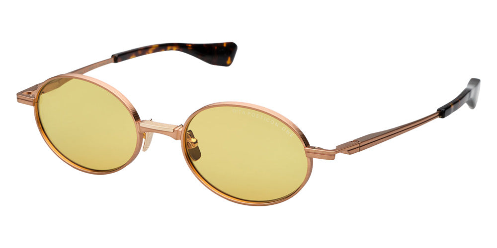 Dita® POETICON-ONE Sunglasses DT DTS178-A-02 52 - Brushed Rose Gold/White Gold