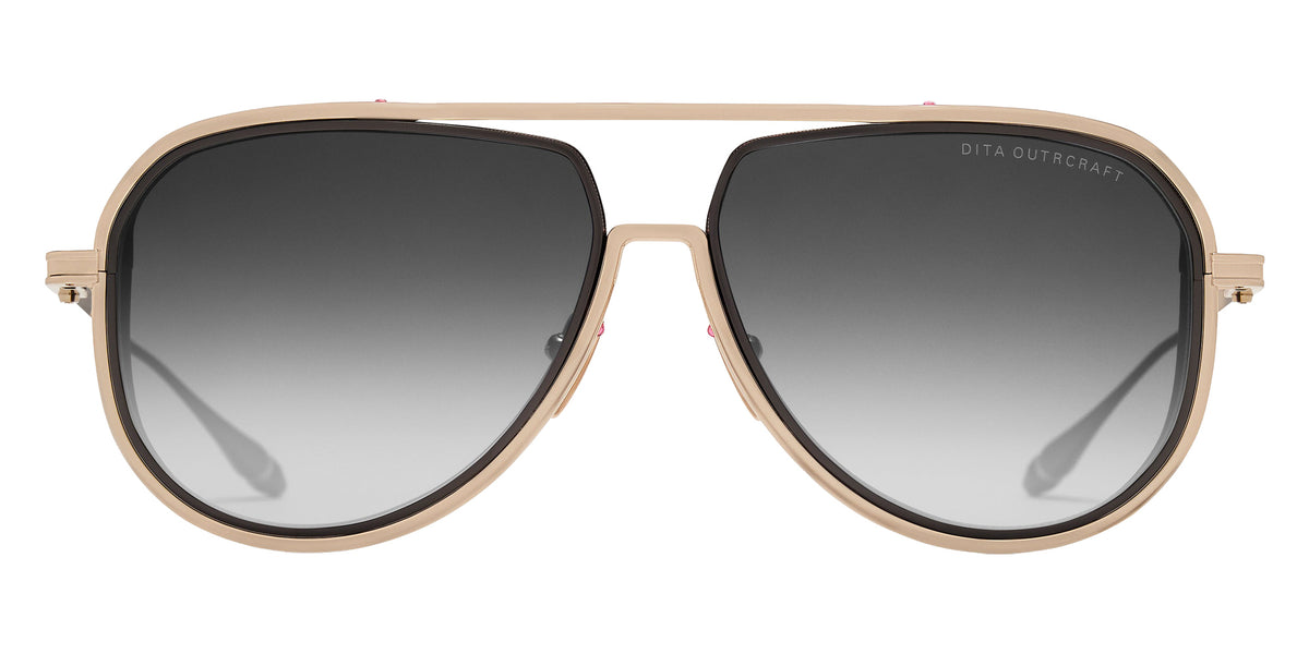 Dita® OUTRCRAFT Sunglasses DT DTS188-A-01 59 - White Gold/Black Iron
