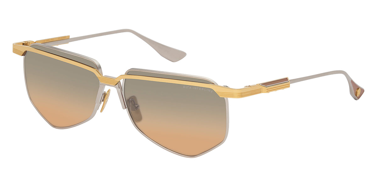 Dita® INTERLINE Sunglasses DT DTS194-A-01 60 - Yellow Gold/Antique Silver
