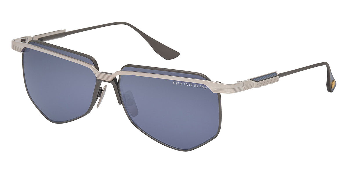 Dita® INTERLINE Sunglasses DT DTS194-A-03 60 - Antique Silver/Black Iron