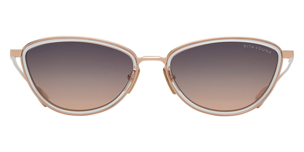 Dita® VOUNA Sunglasses DT DTS203-A-02 53 - Rose Gold/Clear
