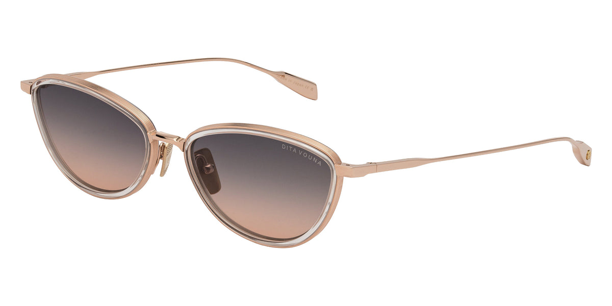 Dita® VOUNA Sunglasses DT DTS203-A-02 53 - Rose Gold/Clear
