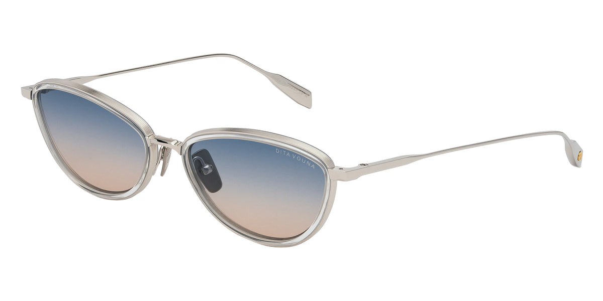 Dita® VOUNA Sunglasses DT DTS203-A-03 53 - Silver/Crystal Clear