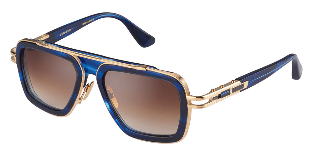 Dita® LXN-EVO Sunglasses DT DTS403-A-03 54 - Blue Swirl/Yellow Gold