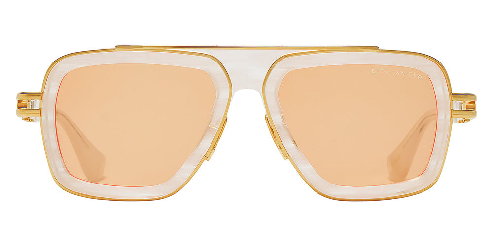 Dita® LXN-EVO Sunglasses DT DTS403-A-06 54 - White Swirl/Yellow Gold