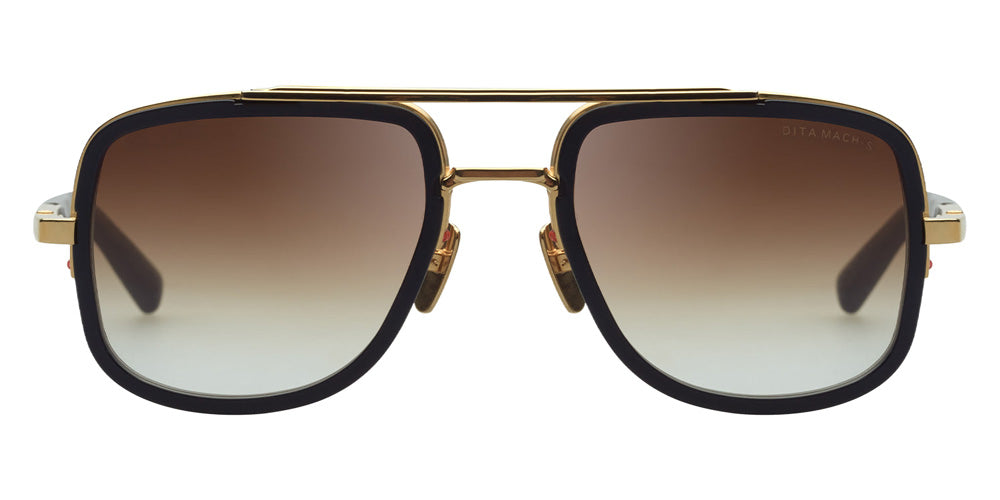 Dita® MACH-S Sunglasses DT DTS412-A-01 54 - Yellow Gold/Matte Black