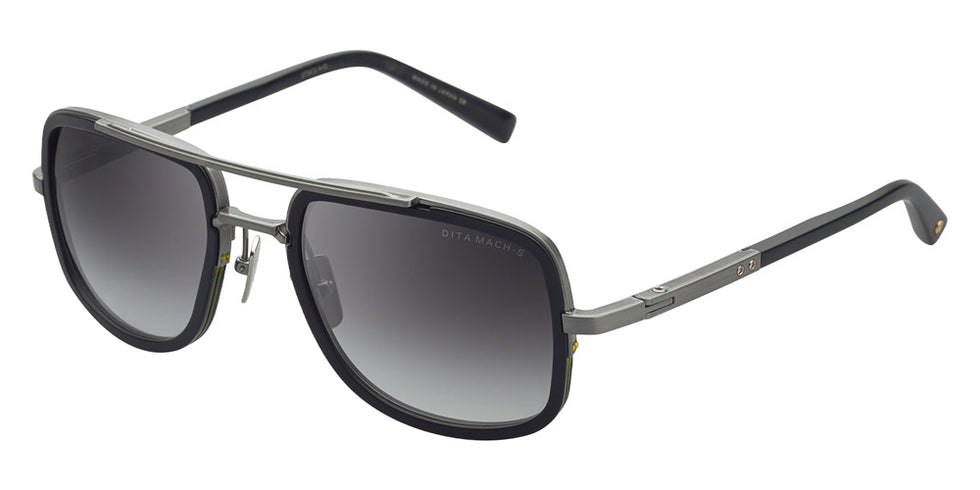 Dita® MACH-S Sunglasses DT DTS412-A-02 54 - Antique Silver/Matte Black