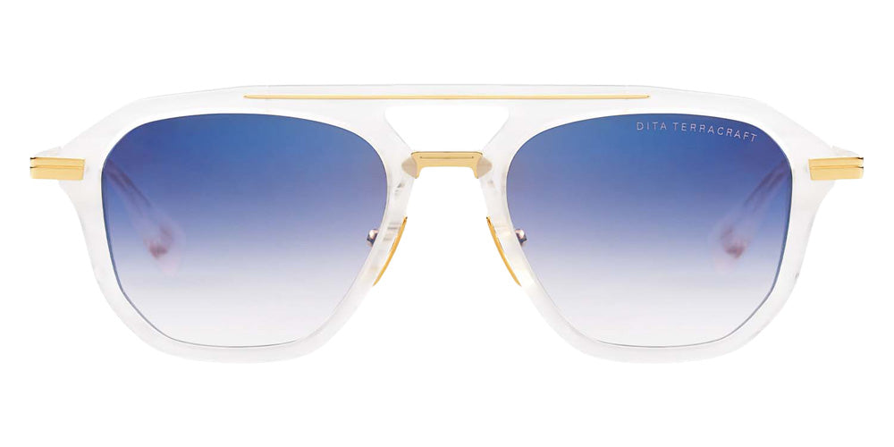 Dita® TERRACRAFT Sunglasses DT DTS416-A-02 52 - White Swirl/Yellow Gold