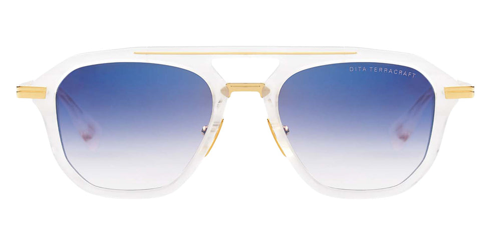 Dita® TERRACRAFT Sunglasses DT DTS416-A-02 52 - White Swirl/Yellow Gold