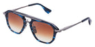 Dita® TERRACRAFT Sunglasses DT DTS416-A-03 52 - Nautilus Blue Swirl/Yellow Gold