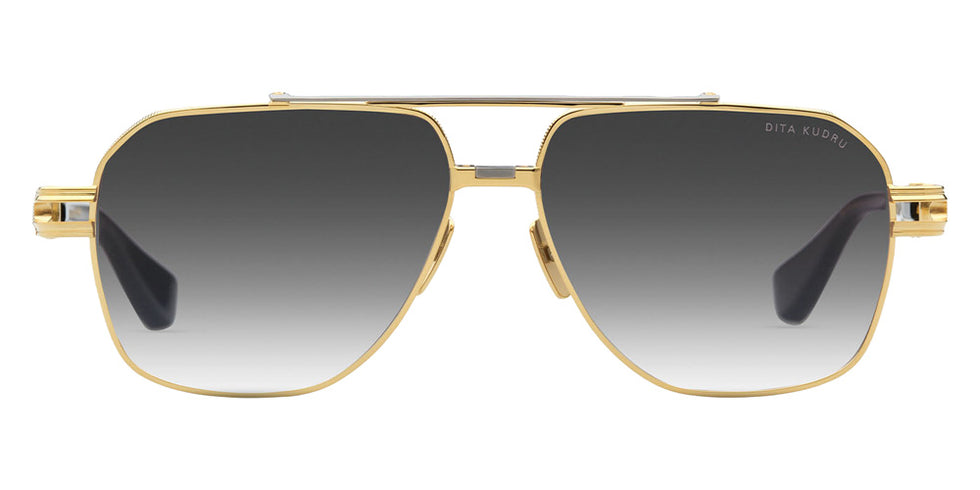 Dita® KUDRU Sunglasses DT DTS436-A-01 61 - Yellow Gold/Antique Silver