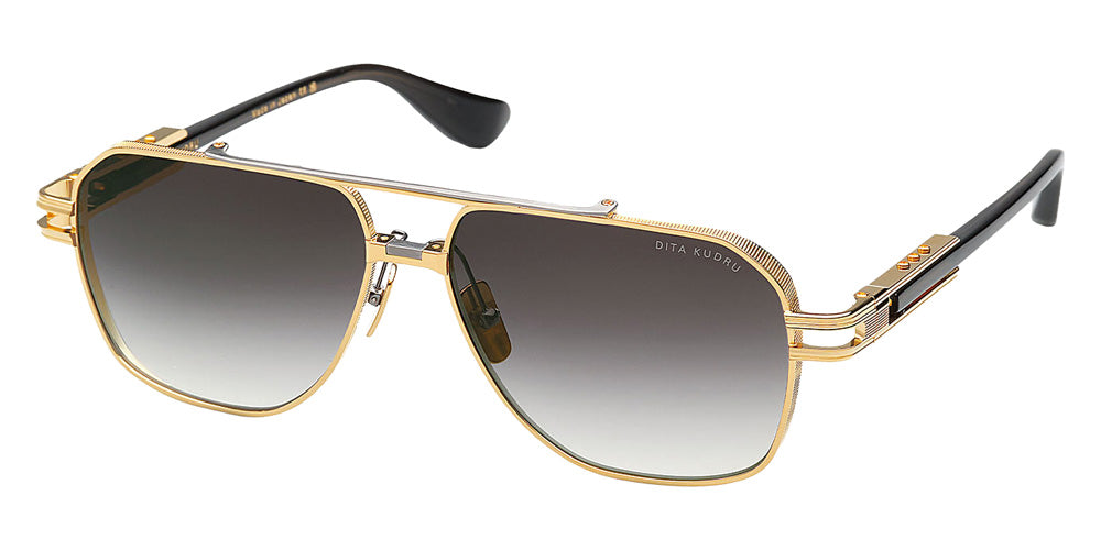 Dita® KUDRU Sunglasses DT DTS436-A-01 61 - Yellow Gold/Antique Silver