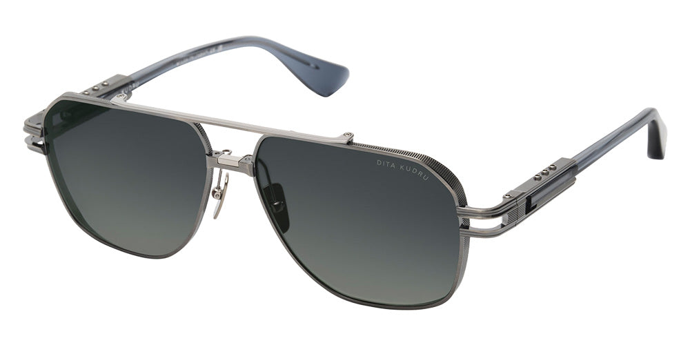 Dita® KUDRU Sunglasses DT DTS436-A-04 61 - Antique Silver/Night Sky