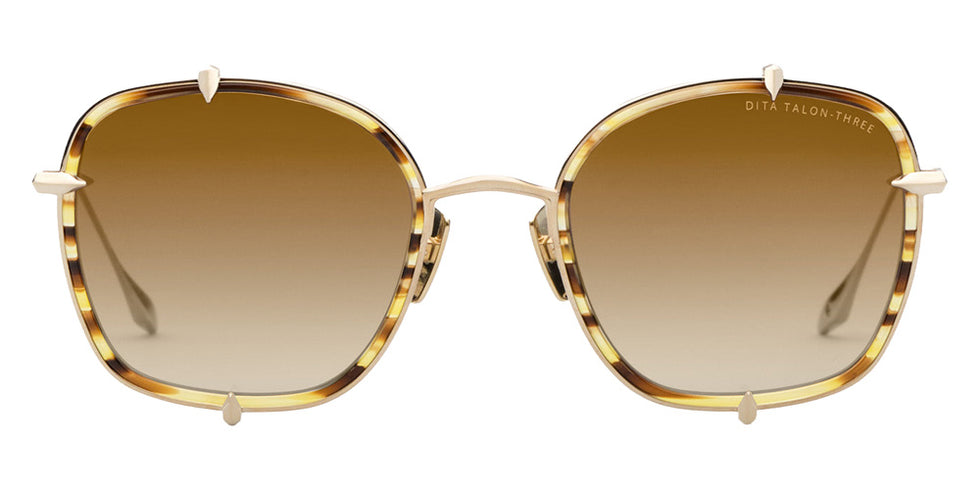 Dita® TALON-THREE Sunglasses DT DTS442-A-03 52 - Brown Hazel/White Gold