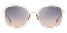 Dita® TALON-THREE Sunglasses DT DTS442-A-04 52 - Crystal Clear/White Gold
