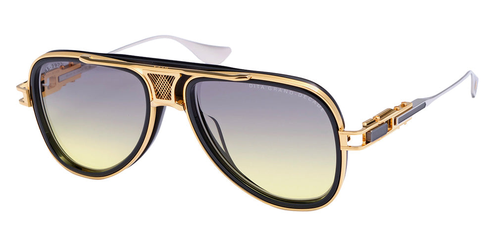 Dita® GRAND-DECADE Sunglasses DT DTS460-A-01 56 - Black/Yellow Gold