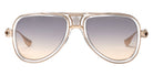 Dita® GRAND-DECADE Sunglasses DT DTS460-A-03 56 - Crystal Clear/Brushed White Gold