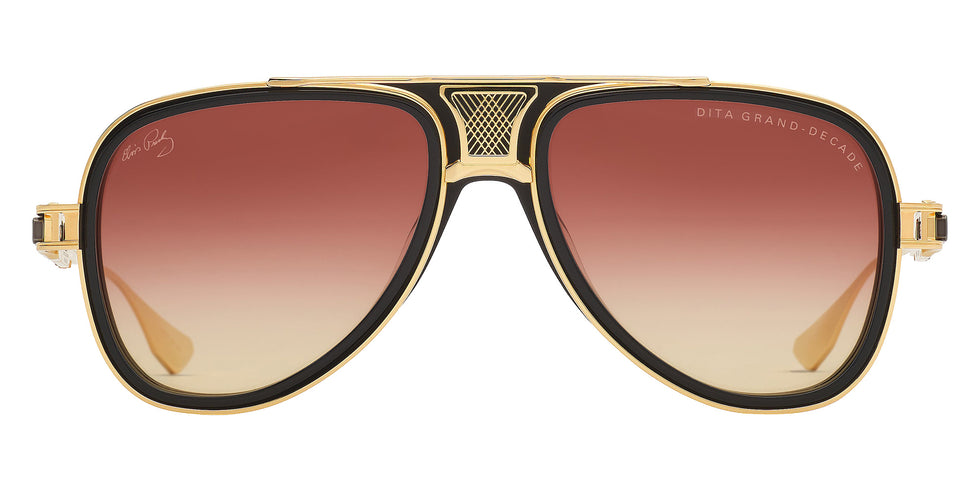Dita® GRAND-DECADE x Elvis Presley Sunglasses DT DTS460-A-05 56 - Black/22K Gold Plated
