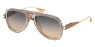 Dita® GRAND-DECADE x Elvis Presley Sunglasses DT DTS460-A-06 56 - Khaki Crystal/Antique Silver/White Gold