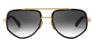 Dita® MACH-X Sunglasses DT DTS463-A-01 55 - Black Glass/Matte Yellow Gold