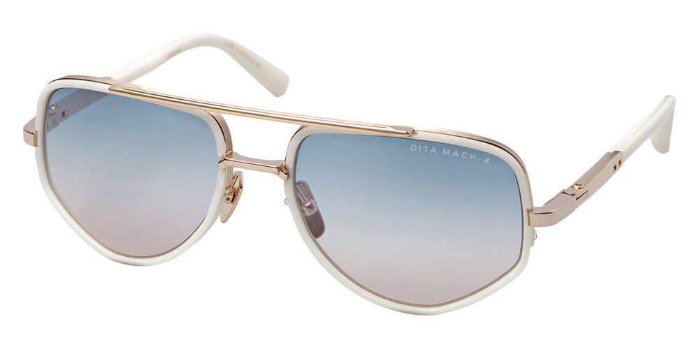 Dita® MACH-X Sunglasses DT DTS463-A-03 55 - Vanilla/White Gold