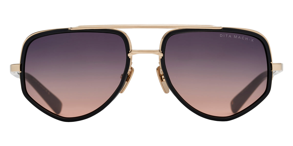 Dita® MACH-X Sunglasses DT DTS463-A-04 55 - Ebony/White Gold