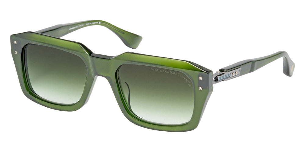 Dita® GRANDMASTER-NINE Sunglasses DT DTS464-A-03 54 - Crystal Black Moss/Antique Silver